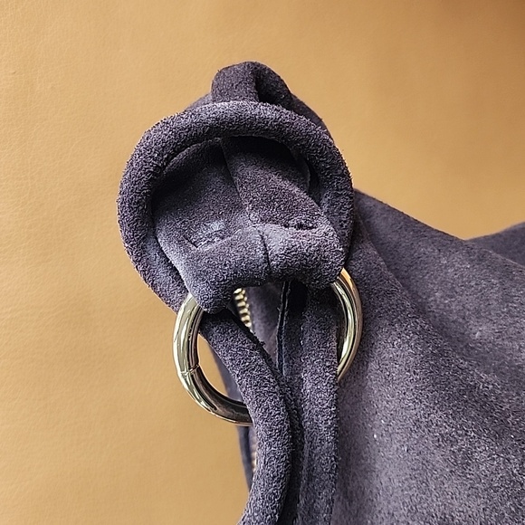 suede bag in chocolate color - Picture 4 of 12